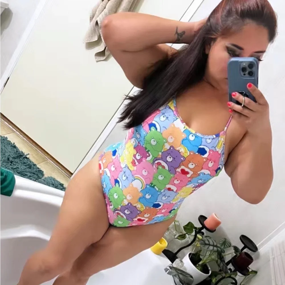 Carebears 80's Nostalgia One Piece Swimsuit